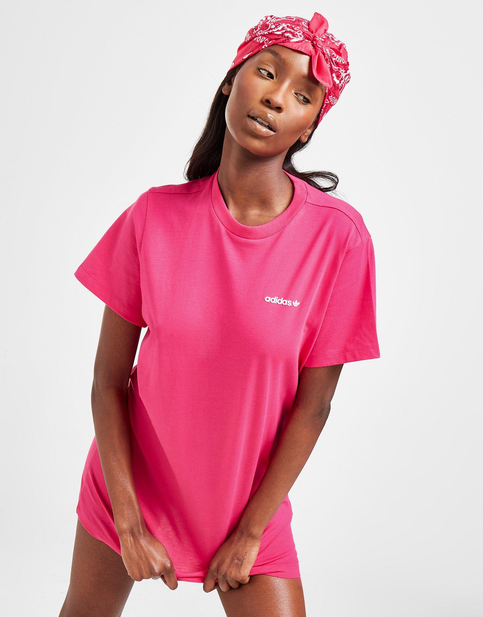 Dámske šaty ADIDAS LINEAR TRIČKO DRESS  HS4300 Ružová