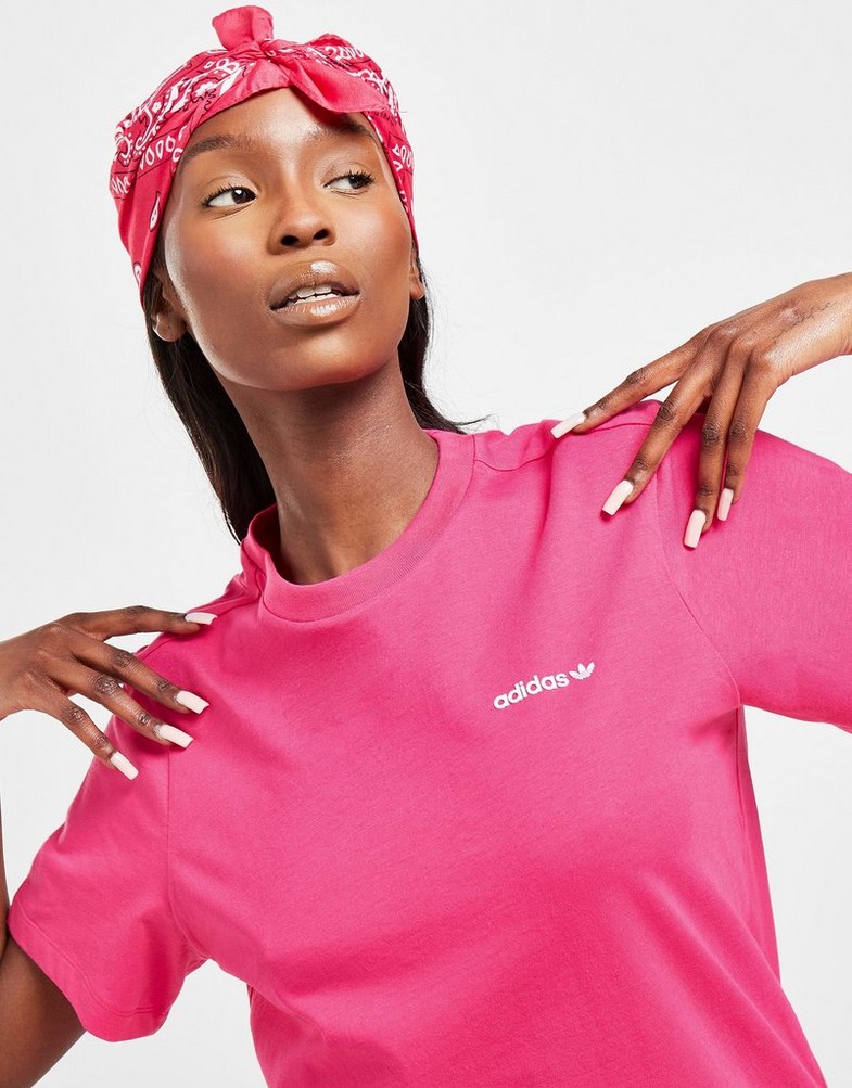 Sukienka damska ADIDAS LINEAR T SHIRT DRESS HS4300 Różowy