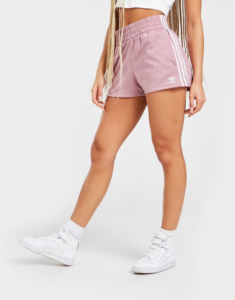 Pantaloni scurți pentru femei ADIDAS PANTALONI SCURȚI 3-STRIPES POLY SHORTS HU0284 Violet
