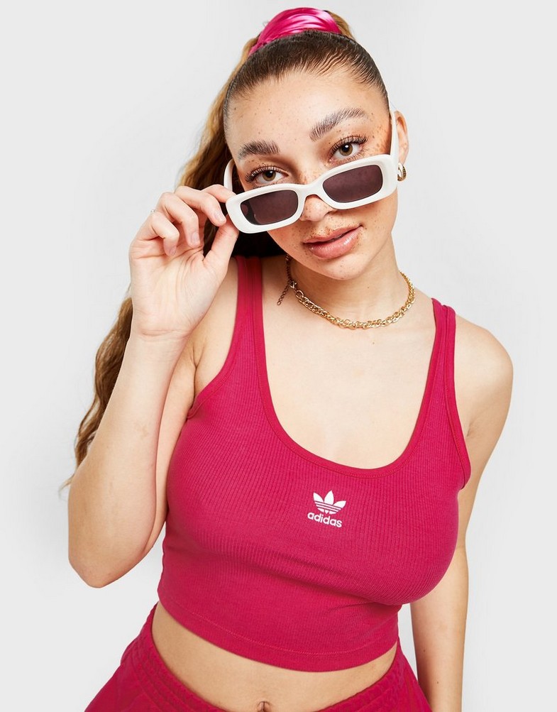 Top pentru femei ADIDAS TOP RIB MAIOU TOP HG6164 Roz