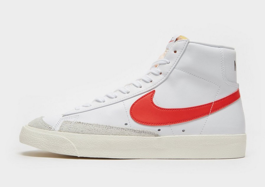 Buty sneakersy męskie NIKE BLAZER MID '77  BQ6806-117 Biały