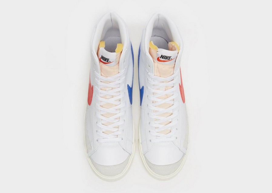 Buty sneakersy męskie NIKE BLAZER MID '77  BQ6806-117 Biały