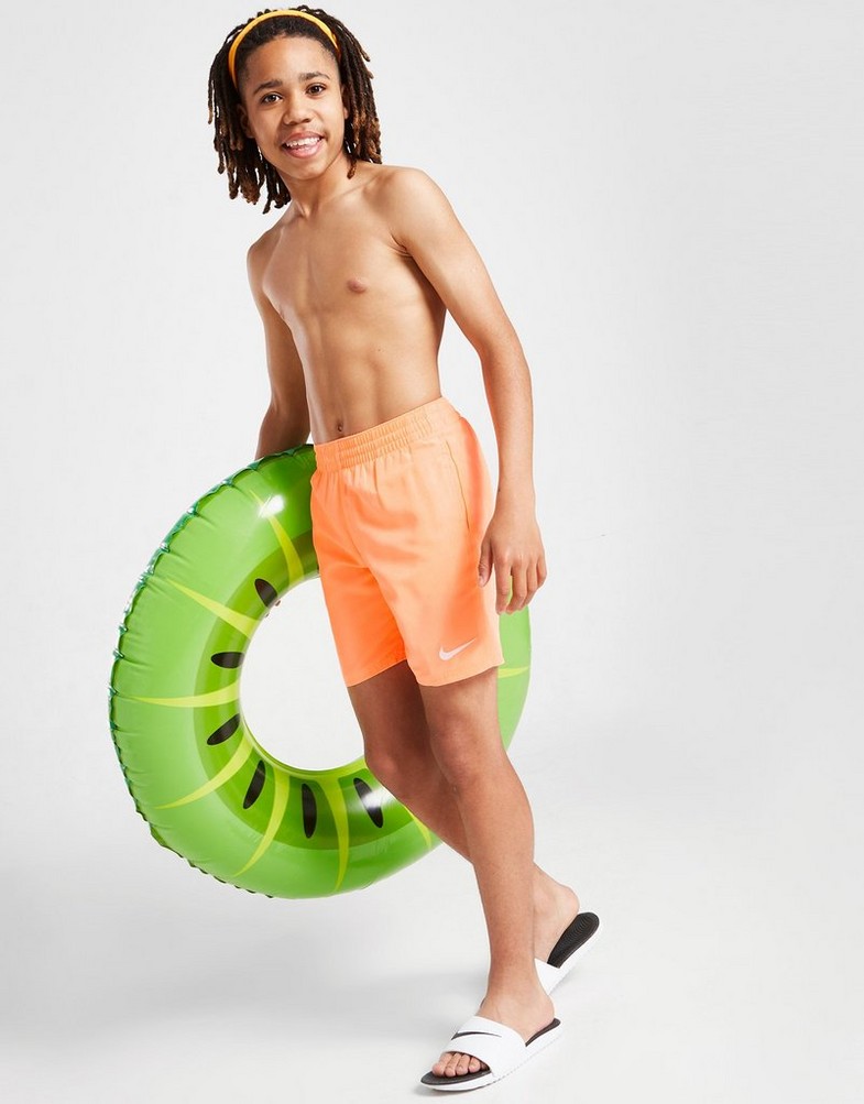 Detské krátke nohavice NIKE ŠORTKY  SWIM NK SWIM SHRT ORG RUSH NESSA779849 Oranžová
