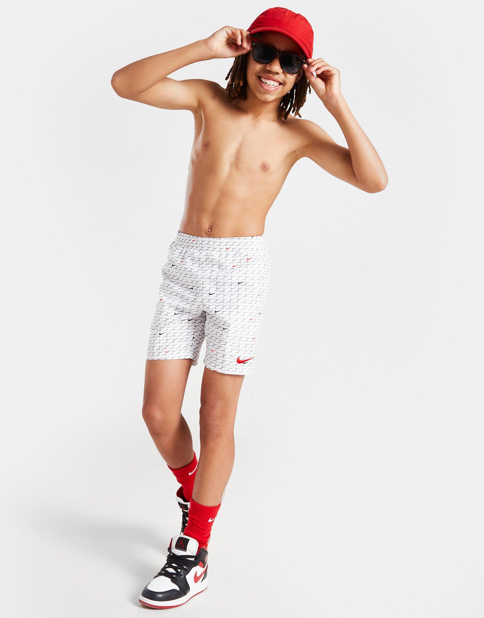 Детски шорти NIKE ШОРТИ SWIM NK AO PRINT WHITE NESSC804100 Бял