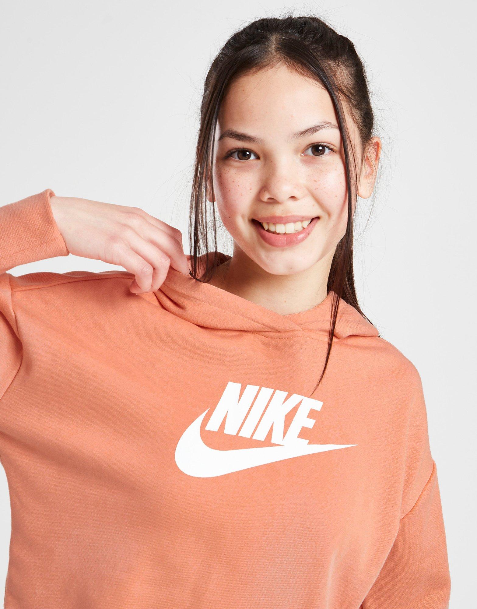 Детски суичър NIKE СУИТЧЪР С КАЧУЛКА GIRLS' CLUB FRENCH TERRY CR DC7210-824 Розов
