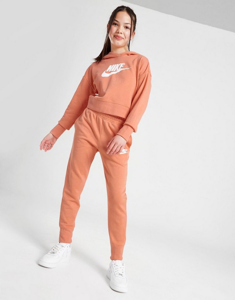Дитячі кофти NIKE КОФТА З КАПЮШОНОМ GIRLS' CLUB FRENCH TERRY CR DC7210-824 Рожевий