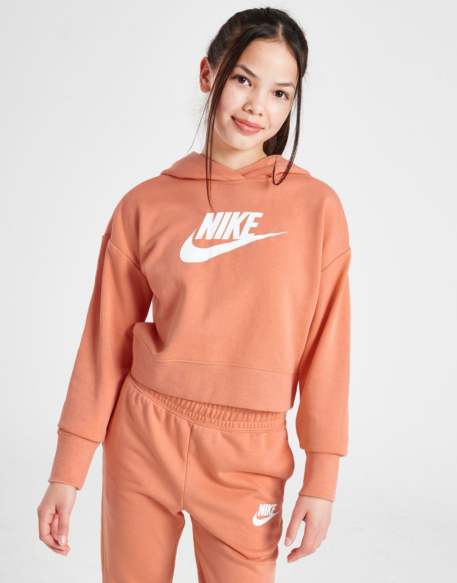 Детски суичър NIKE СУИТЧЪР С КАЧУЛКА GIRLS' CLUB FRENCH TERRY CR DC7210-824 Розов