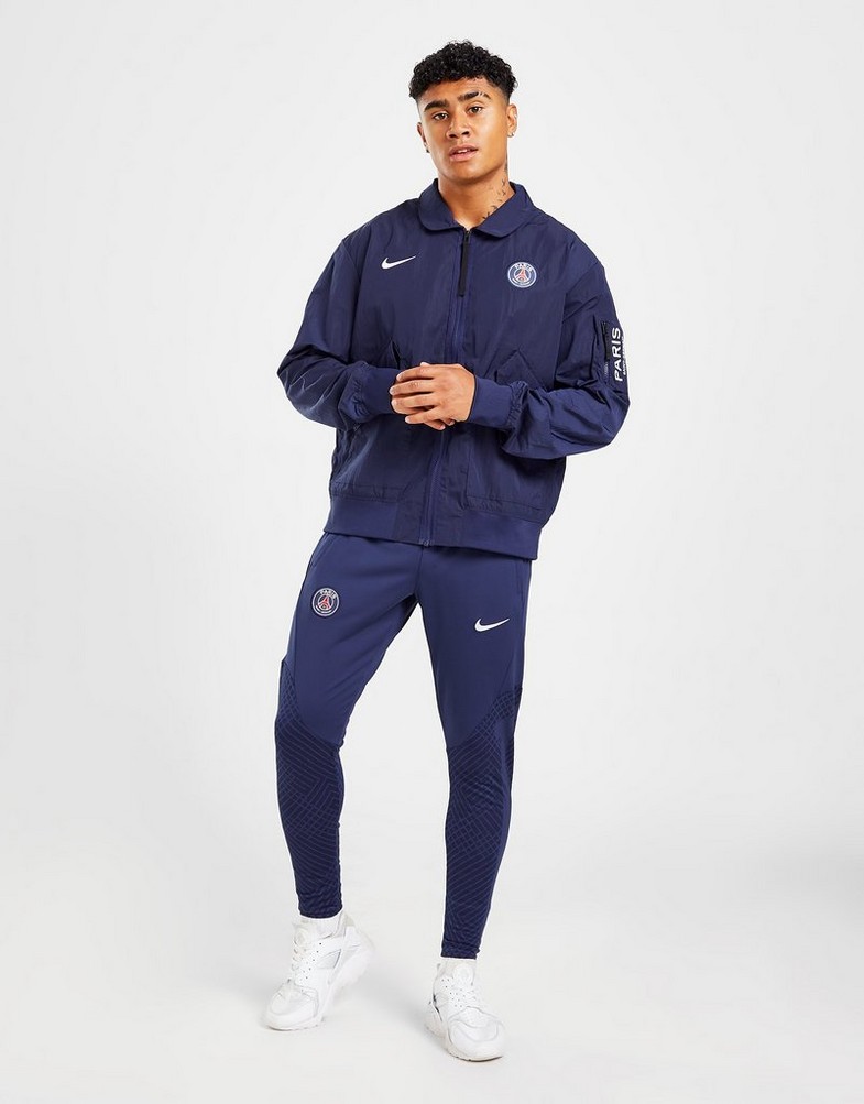 Trening pentru bărbați NIKE TRENING PARIS SAINT   GERMAIN STRIKE TRACK PANTS  DJ8550-410 Bleumarin