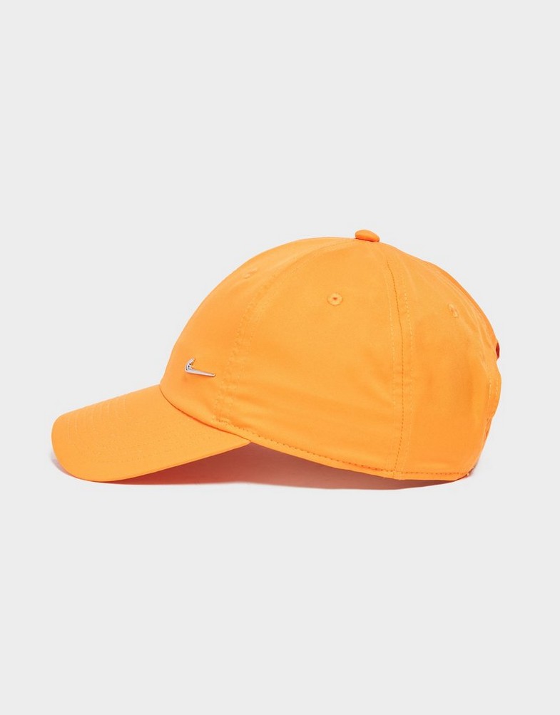 Czapka z daszkiem damska NIKE H8 METAL SWOOSH CAP ORA 943092886 Pomarańczowy