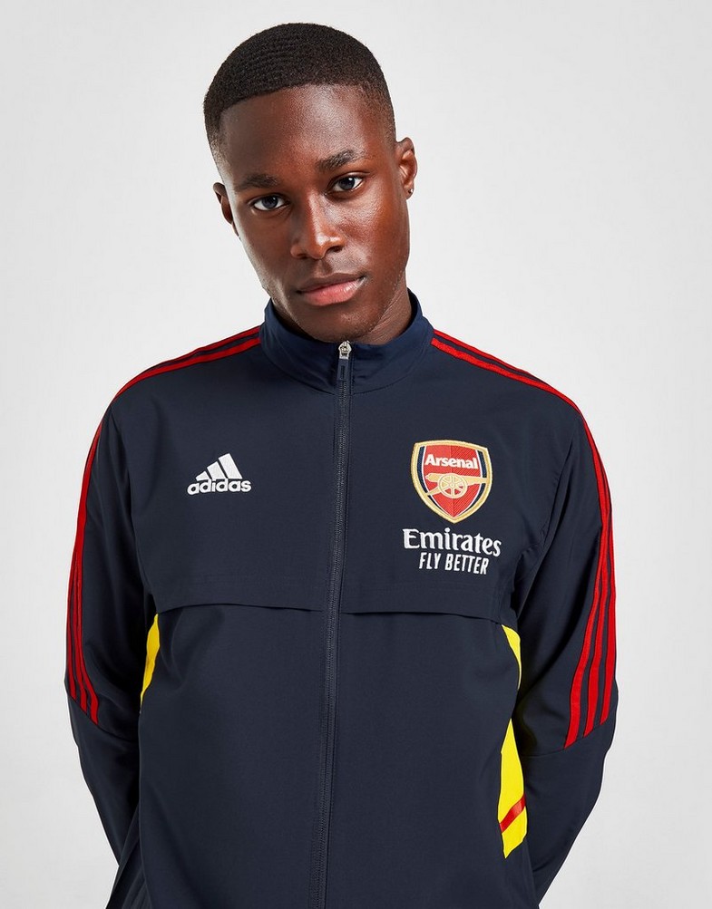 Komplet dresowy męski ADIDAS DRES ARSENAL FC PRESENTATION JACKET HA5301 Granatowy