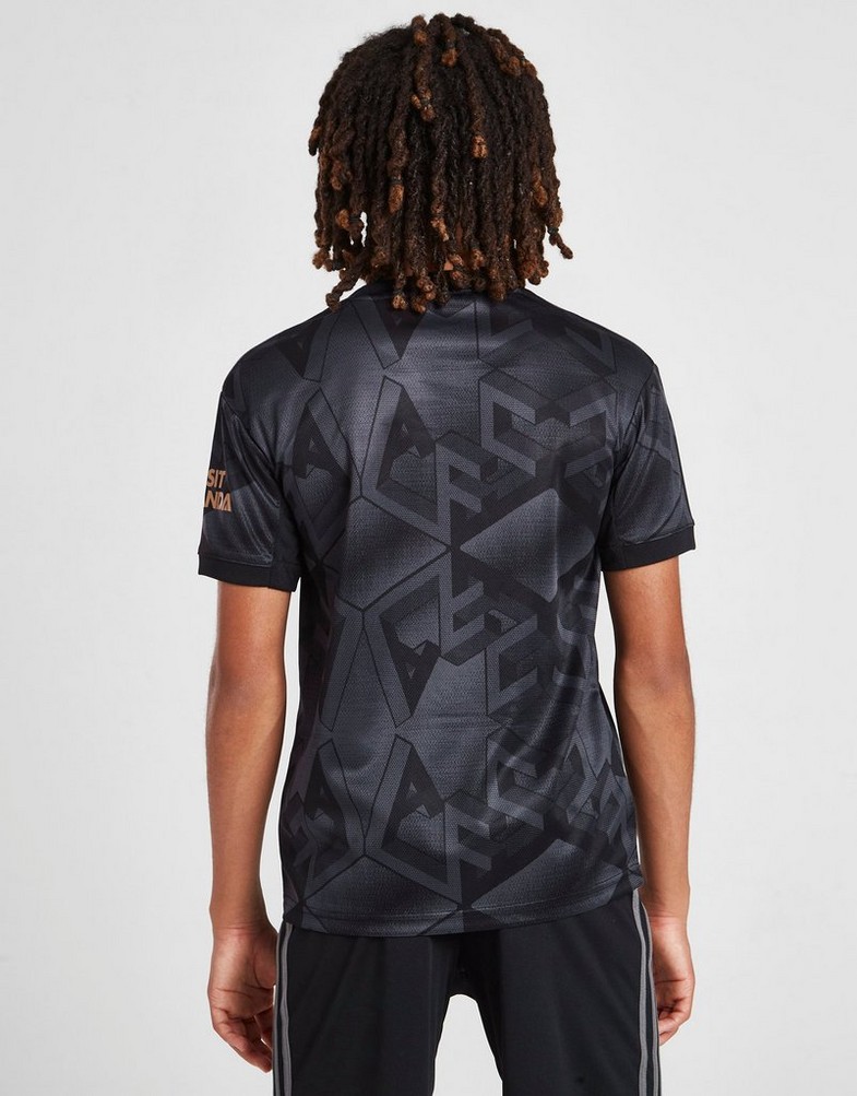 Komplet dresowy dziecięcy ADIDAS KOMPLET ARSENAL FC 2022/23 AWAY SHIRT JUNIOR HA5328 Czarny