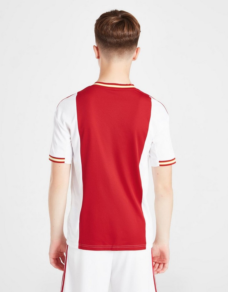 Komplet dresowy dziecięcy ADIDAS KOMPLET AJAX 2022/23 HOME SHIRT JUNIOR H58236 Czerwony
