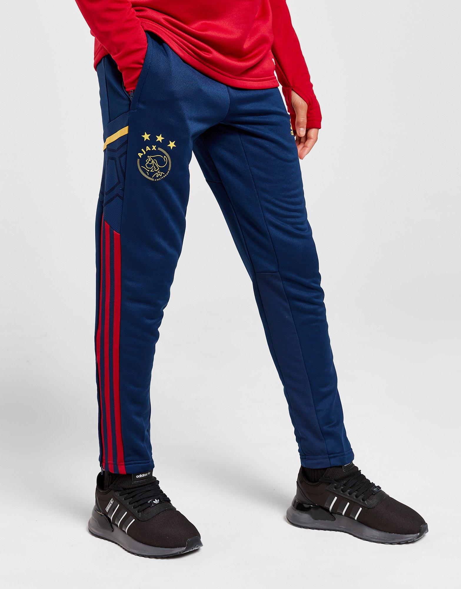 Komplet dresowy dziecięcy ADIDAS DRES AJAX TRAINING TRACK PANTS JUNIOR H58259 Granatowy