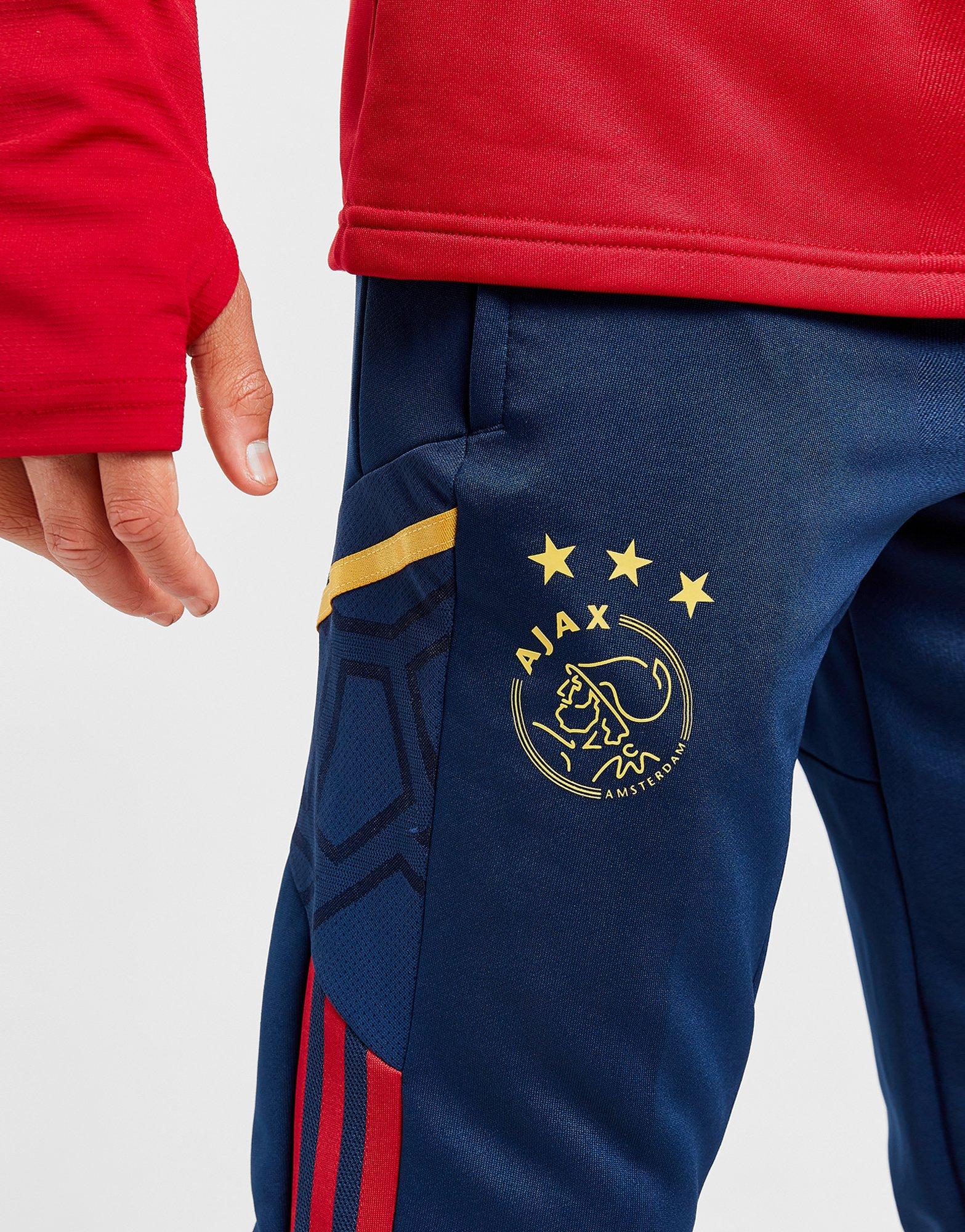 Komplet dresowy dziecięcy ADIDAS DRES AJAX TRAINING TRACK PANTS JUNIOR H58259 Granatowy