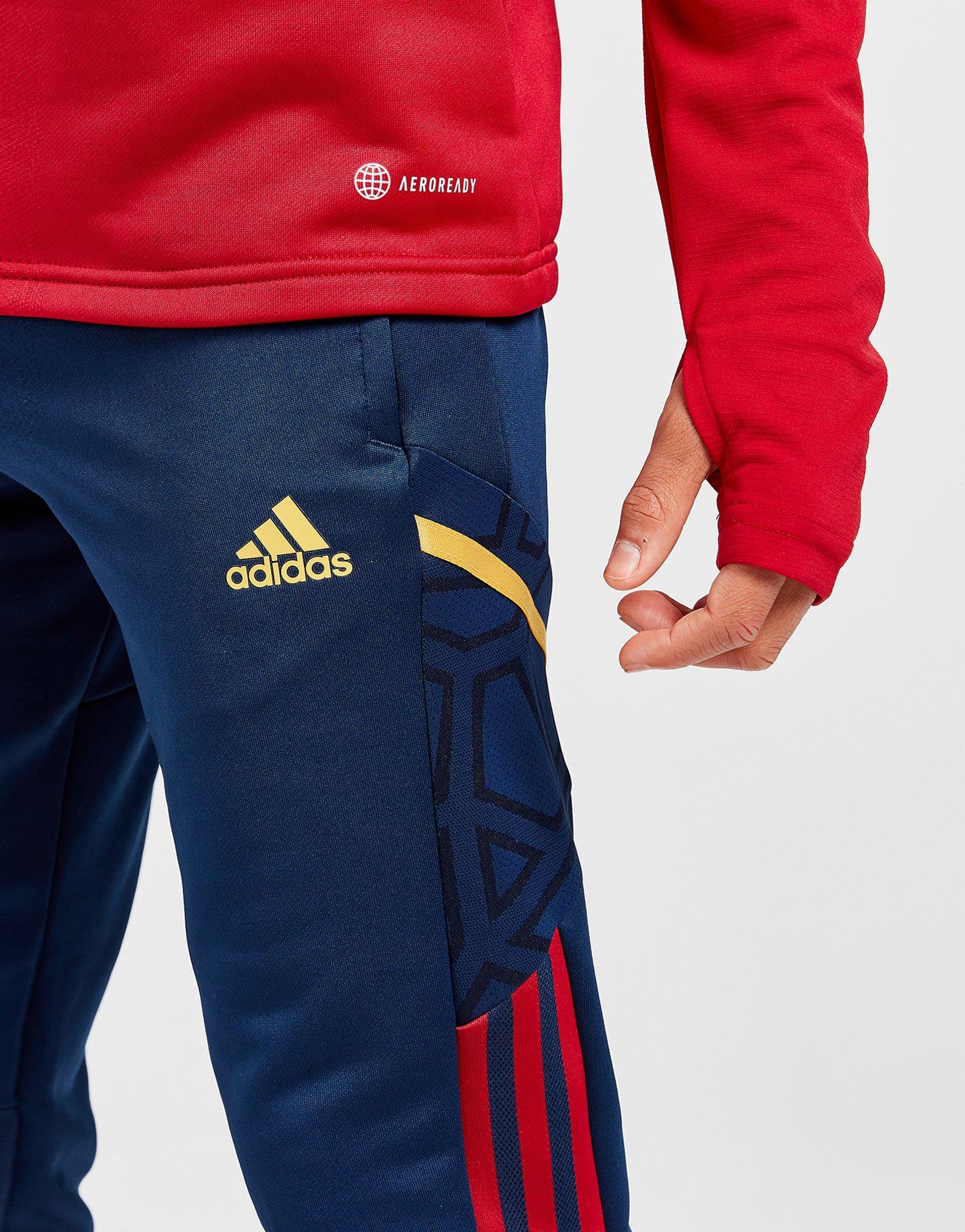 Komplet dresowy dziecięcy ADIDAS DRES AJAX TRAINING TRACK PANTS JUNIOR H58259 Granatowy