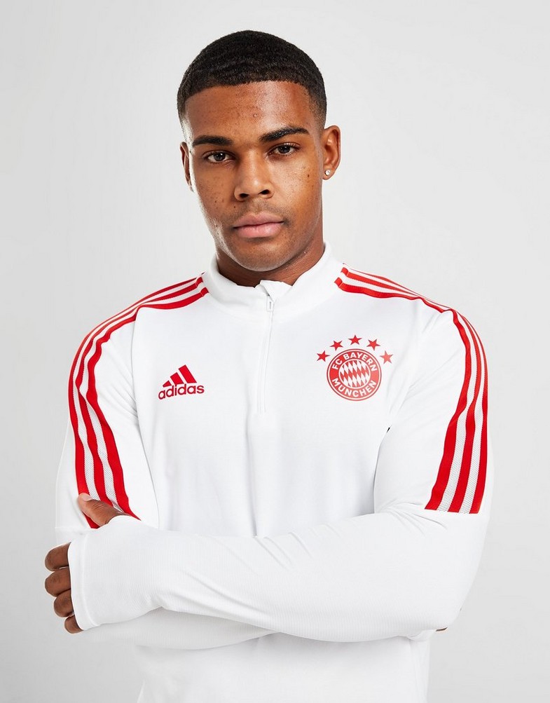 Komplet dresowy męski ADIDAS DRES FC BAYERN MUNICH TRAINING TOP HB0620 Biały