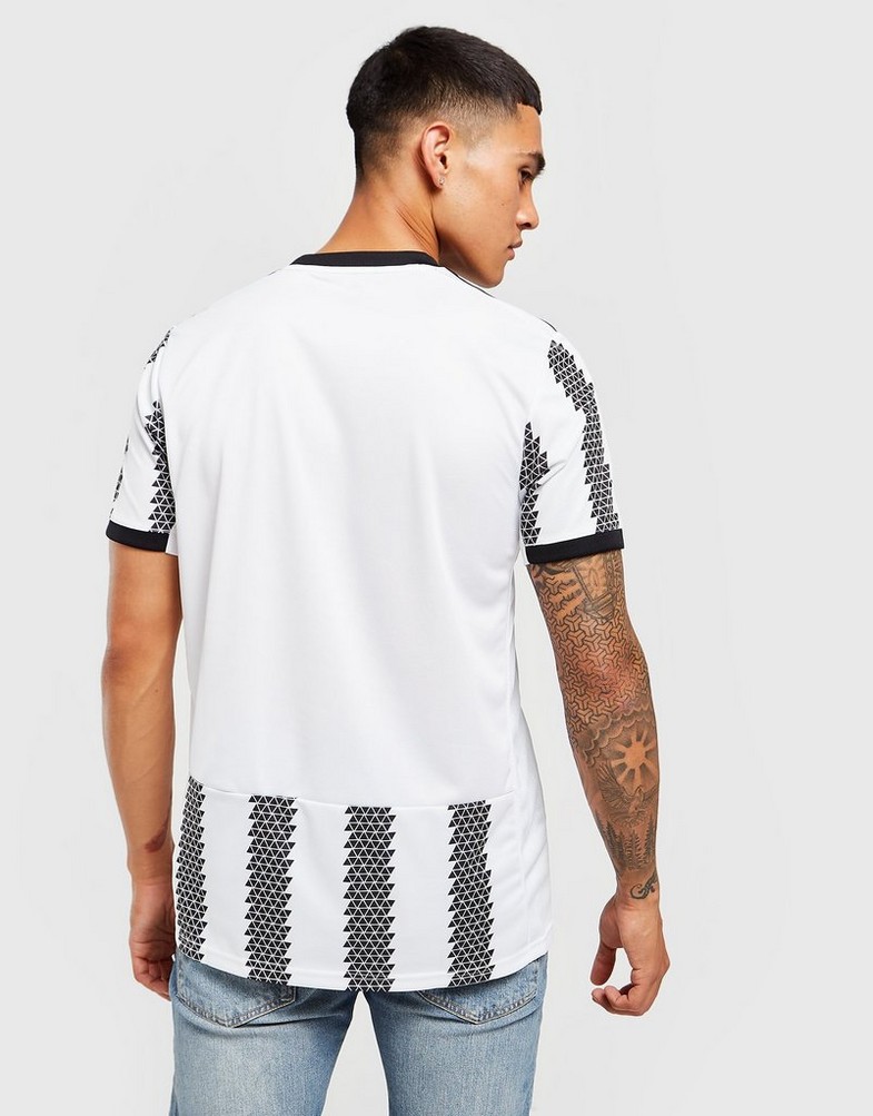 Koszulka, t-shirt męski ADIDAS KRÓTKI RĘKAW JUVENTUS 2022/23 HOME SHIRT H38907 Biały