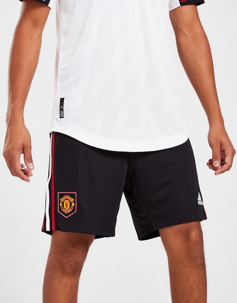 Koszulka, t-shirt męski ADIDAS KRÓTKI RĘKAW MANCHESTER UNITED FC 2022/23 AWAY SHORTS H13882 Czarny
