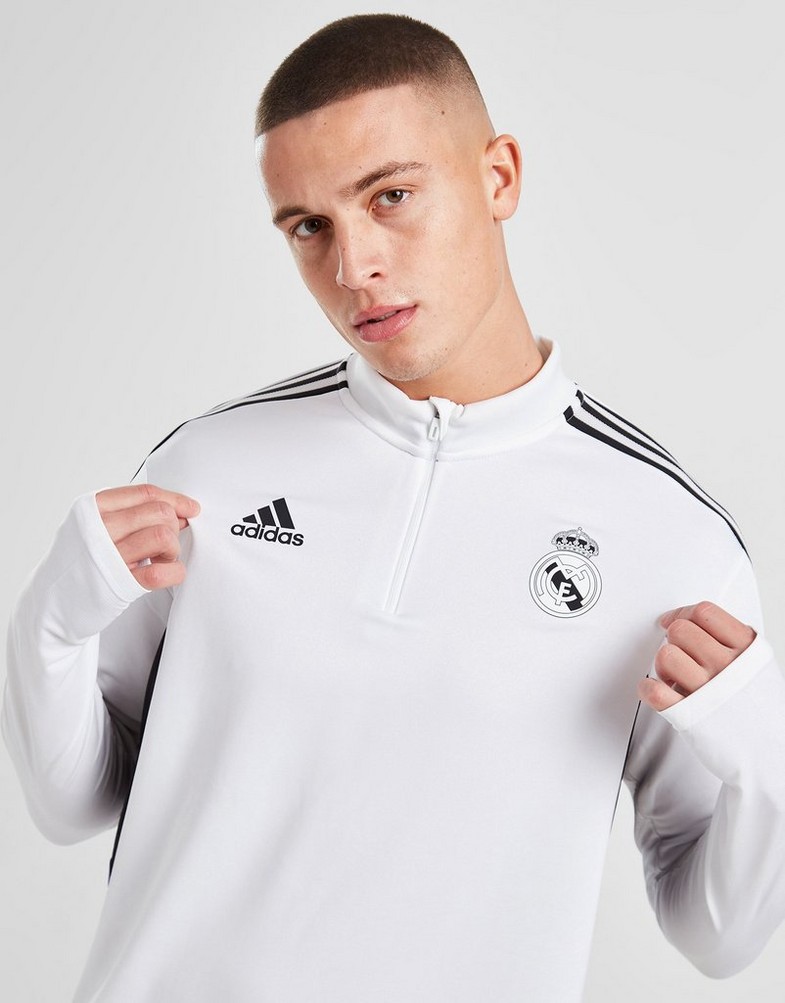 Komplet dresowy męski ADIDAS DRES REAL MADRID FC TRAINING TOP HA2582 Biały