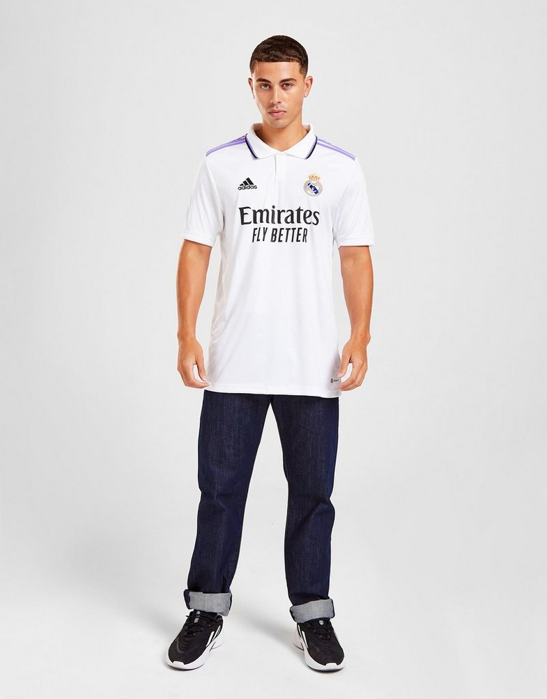 adidas Real Madrid 22/23 Home Authentic Jersey - Bialy