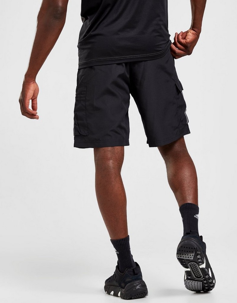 Krótkie spodenki, szorty męskie ADIDAS SZORTY BADGE OF SPORT CARGO SHORTS HT6656 Czarny