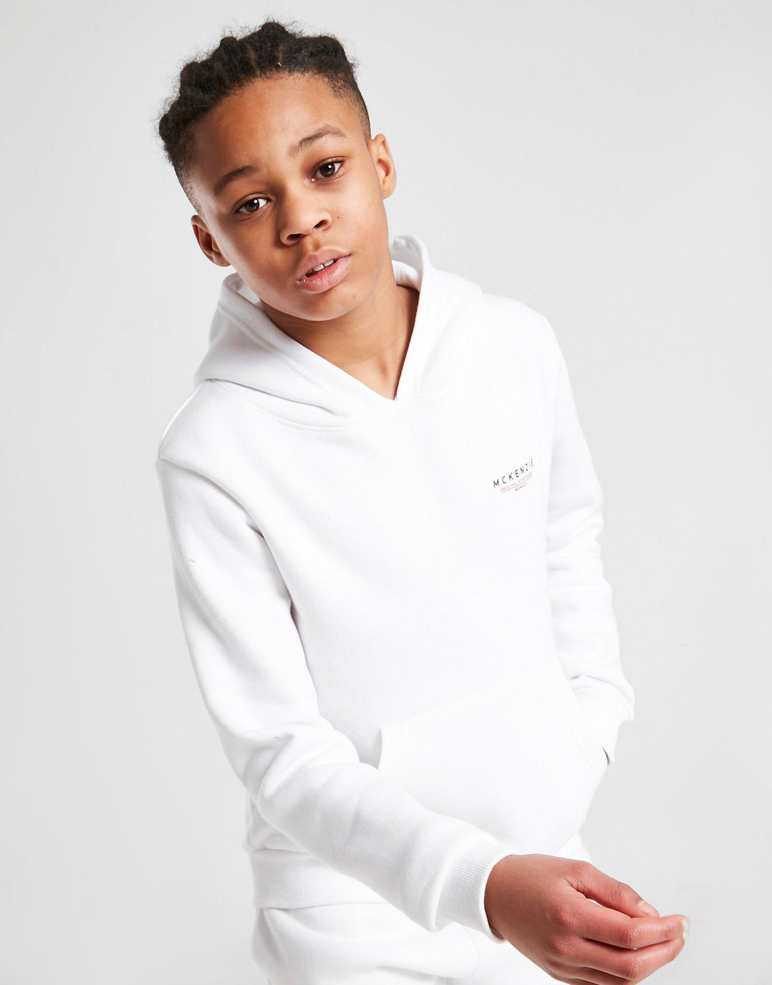 Vaikiškas džemperis MCKENZIE SU GOBTUVU ESSENTIAL 2 OVERHEAD HOODIE JUNIOR MCKTJ15368010 Balta
