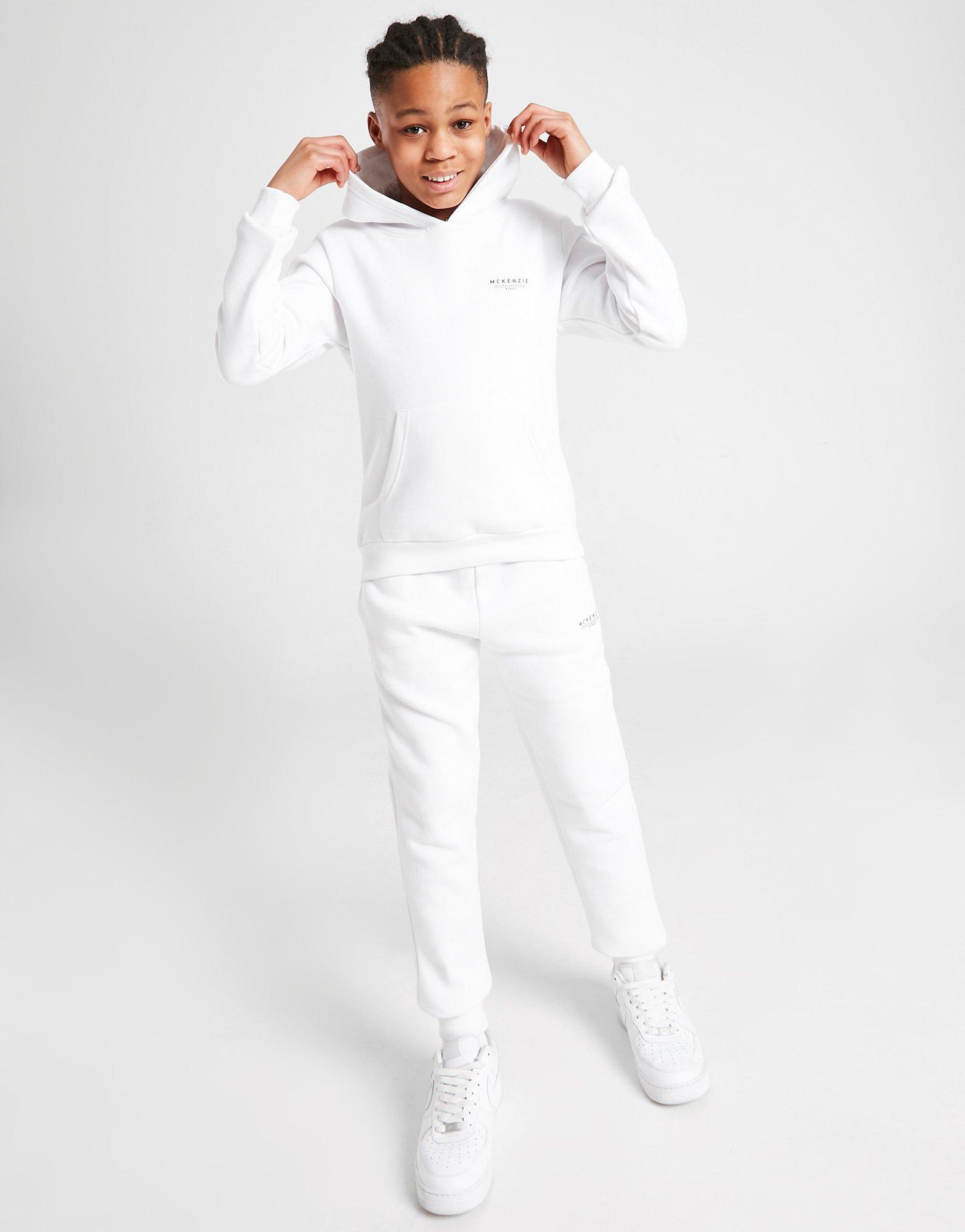 Vaikiškas džemperis MCKENZIE SU GOBTUVU ESSENTIAL 2 OVERHEAD HOODIE JUNIOR MCKTJ15368010 Balta