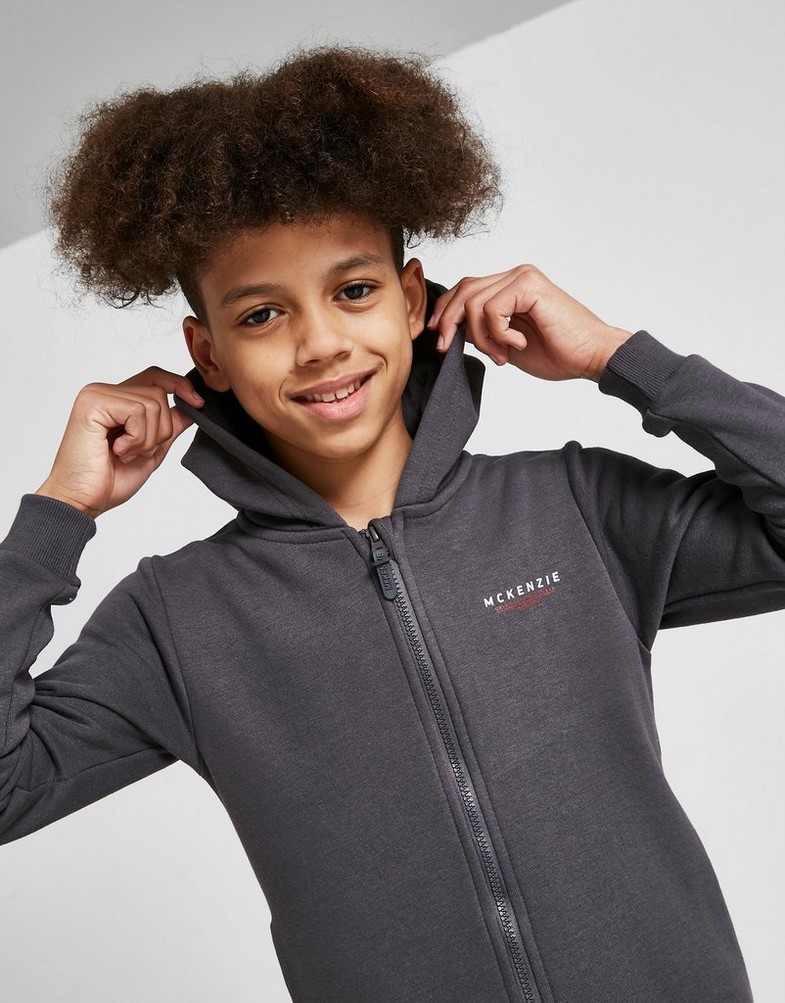 Gyerek pulóver MCKENZIE KAPUCNIS ESSENTIAL FULL ZIP HOODIE JUNIOR MCKTJ15371040 Szürke