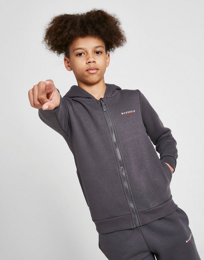 Gyerek pulóver MCKENZIE KAPUCNIS ESSENTIAL FULL ZIP HOODIE JUNIOR MCKTJ15371040 Szürke