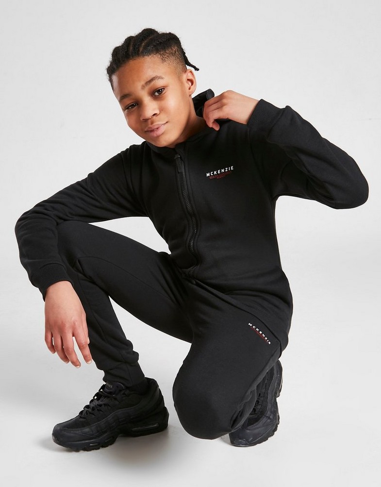 Komplet dresowy dziecięcy MCKENZIE DRES ESSENTIAL FULL ZIP TRACKSUIT JUNIOR MCKTJ15372090 Czarny