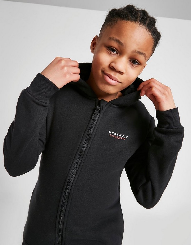 Komplet dresowy dziecięcy MCKENZIE DRES ESSENTIAL FULL ZIP TRACKSUIT JUNIOR MCKTJ15372090 Czarny