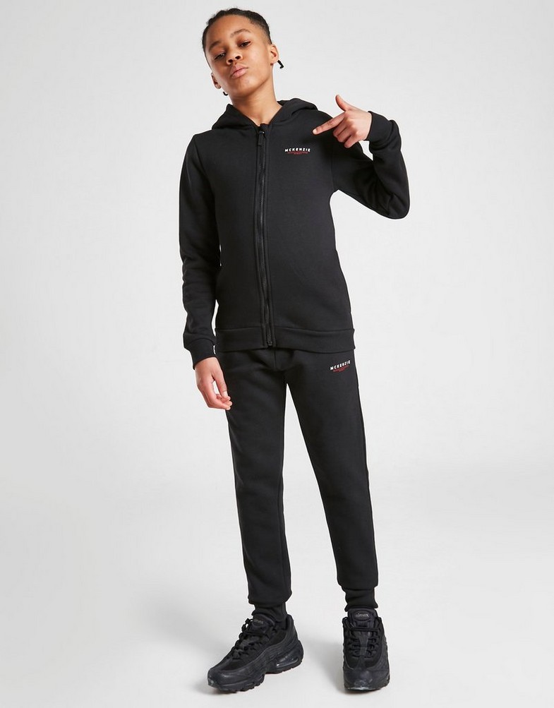 Komplet dresowy dziecięcy MCKENZIE DRES ESSENTIAL FULL ZIP TRACKSUIT JUNIOR MCKTJ15372090 Czarny