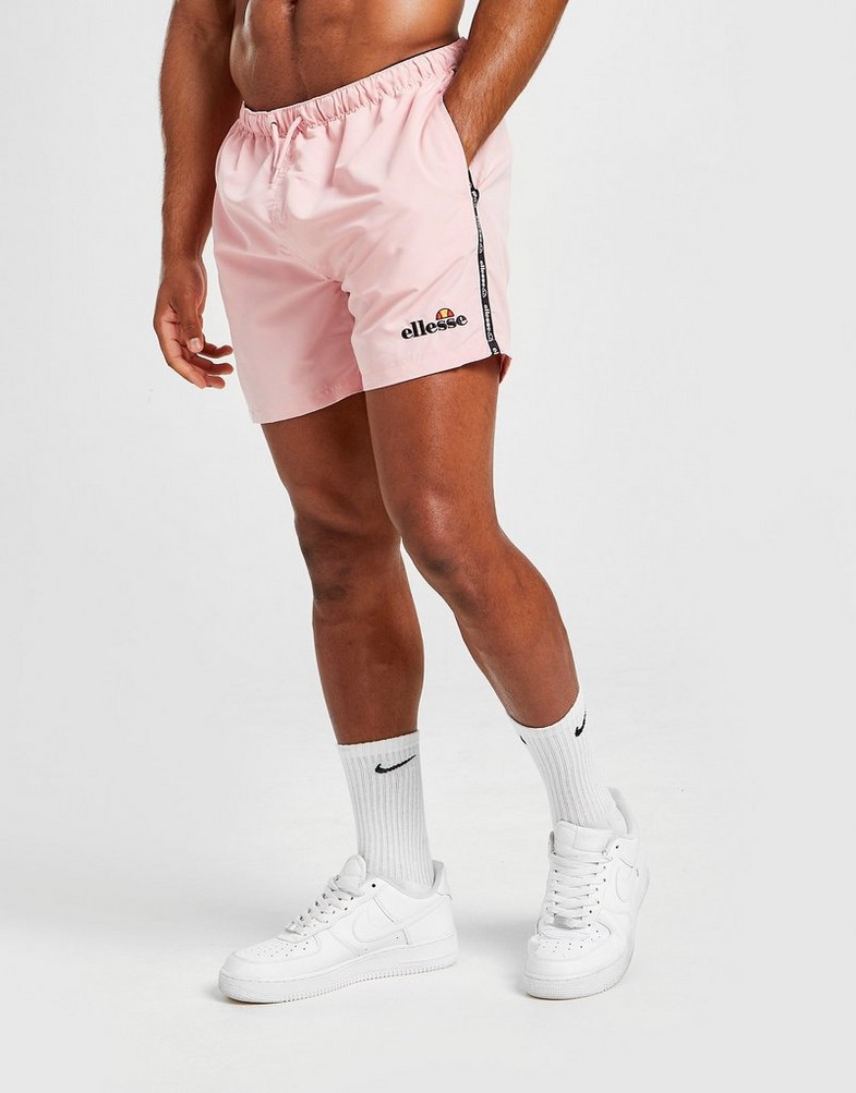 Krótkie spodenki, szorty męskie ELLESSE SZORTY WINNERO TAPE SWIM SHORTS SJD16375PNK Różowy