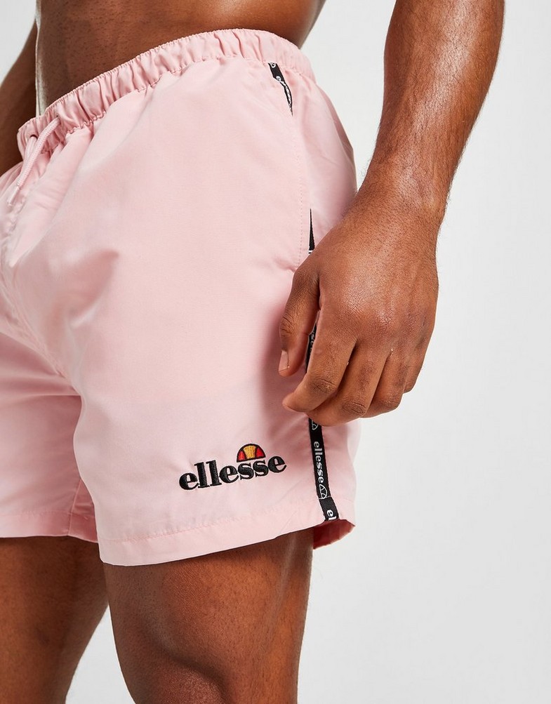 Krótkie spodenki, szorty męskie ELLESSE SZORTY WINNERO TAPE SWIM SHORTS SJD16375PNK Różowy