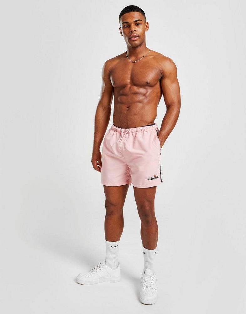 Krótkie spodenki, szorty męskie ELLESSE SZORTY WINNERO TAPE SWIM SHORTS SJD16375PNK Różowy
