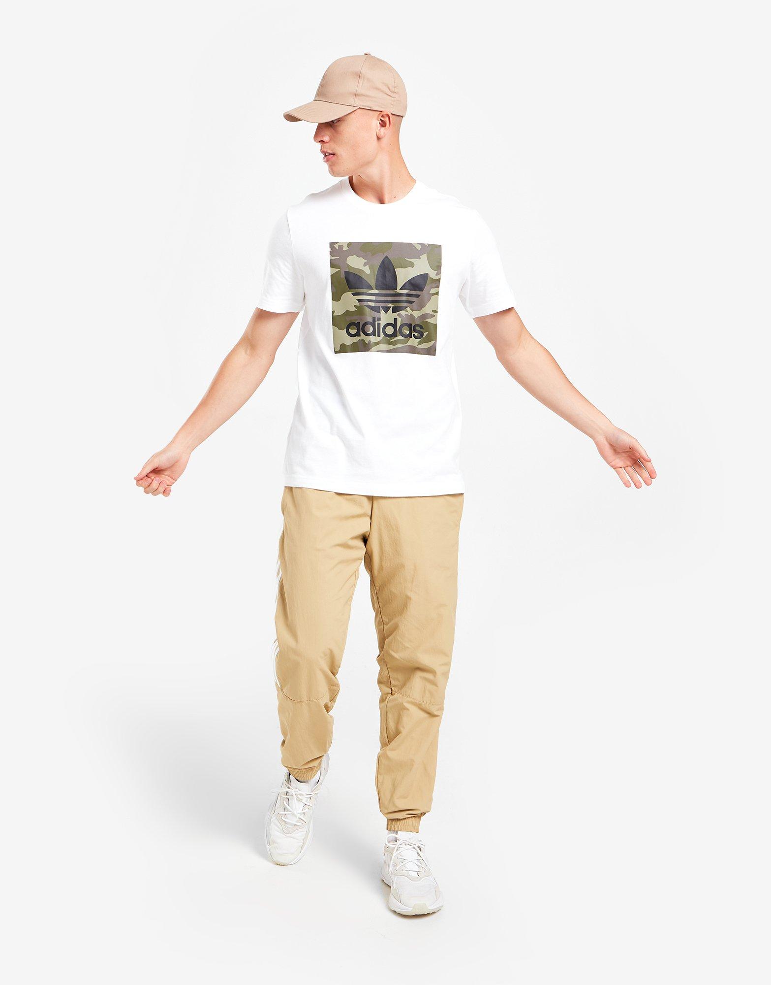 Koszulka, t-shirt męski ADIDAS T-SHIRT CAMO T-SHIRT HT6422 Biały