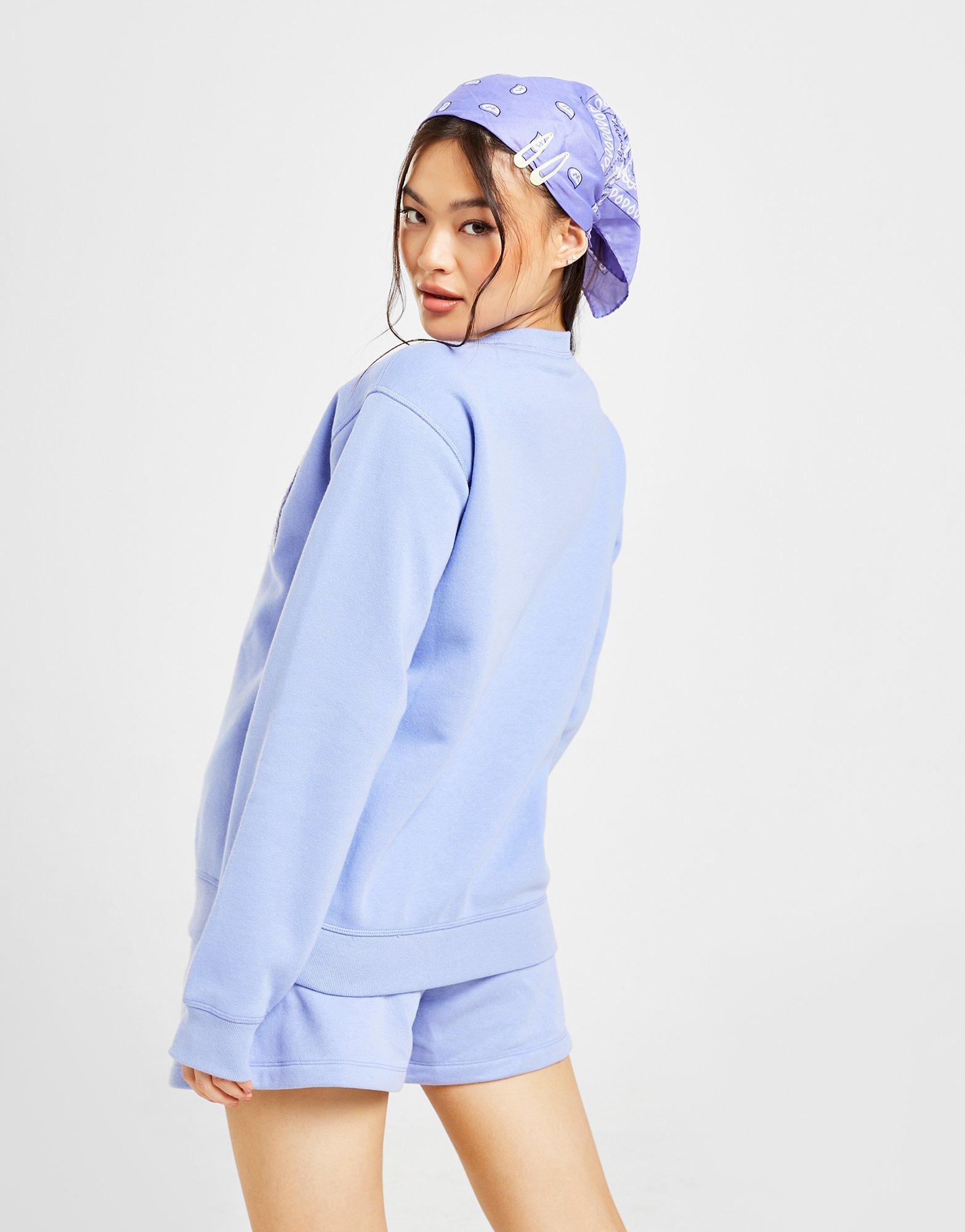 Dámská mikina CHAMPION VARSITY CREW SWEATSHIRT  116308JKABS158 Modrá