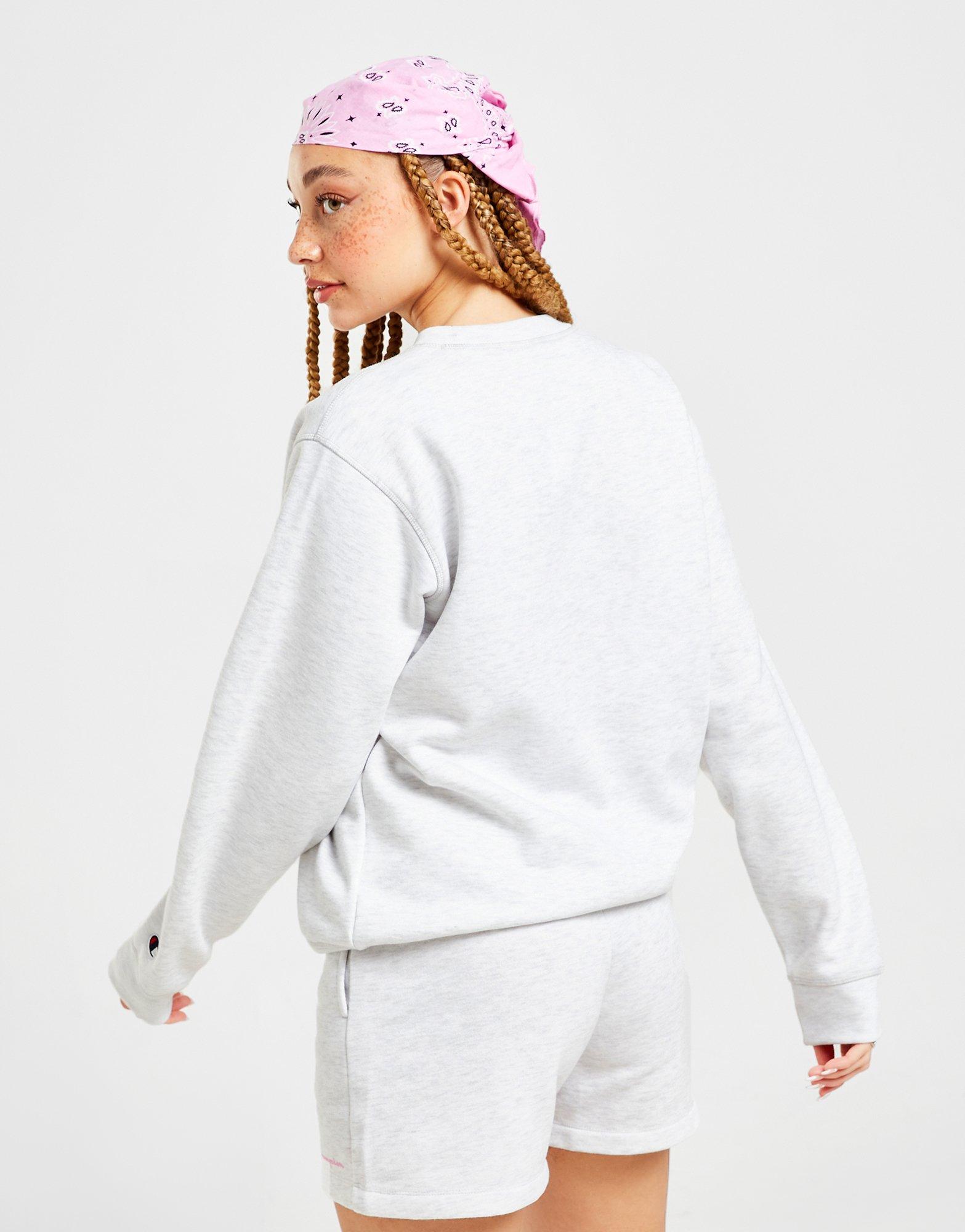 Dámska mikina CHAMPION VARSITY CREW SWEATSHIRT  116308SILMEM007 Sivá