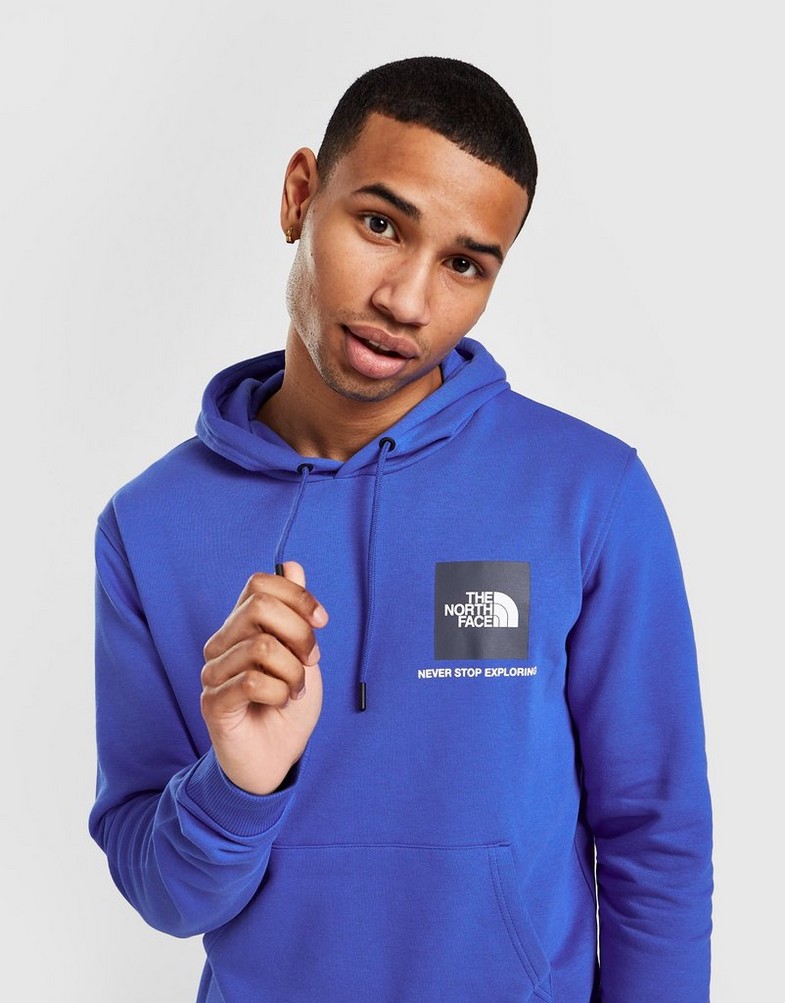 Bluza męska THE NORTH FACE BLUZA Z KAPTUREM FINE BOX HOODIE NF0A7ZGXIKL1 Niebieski