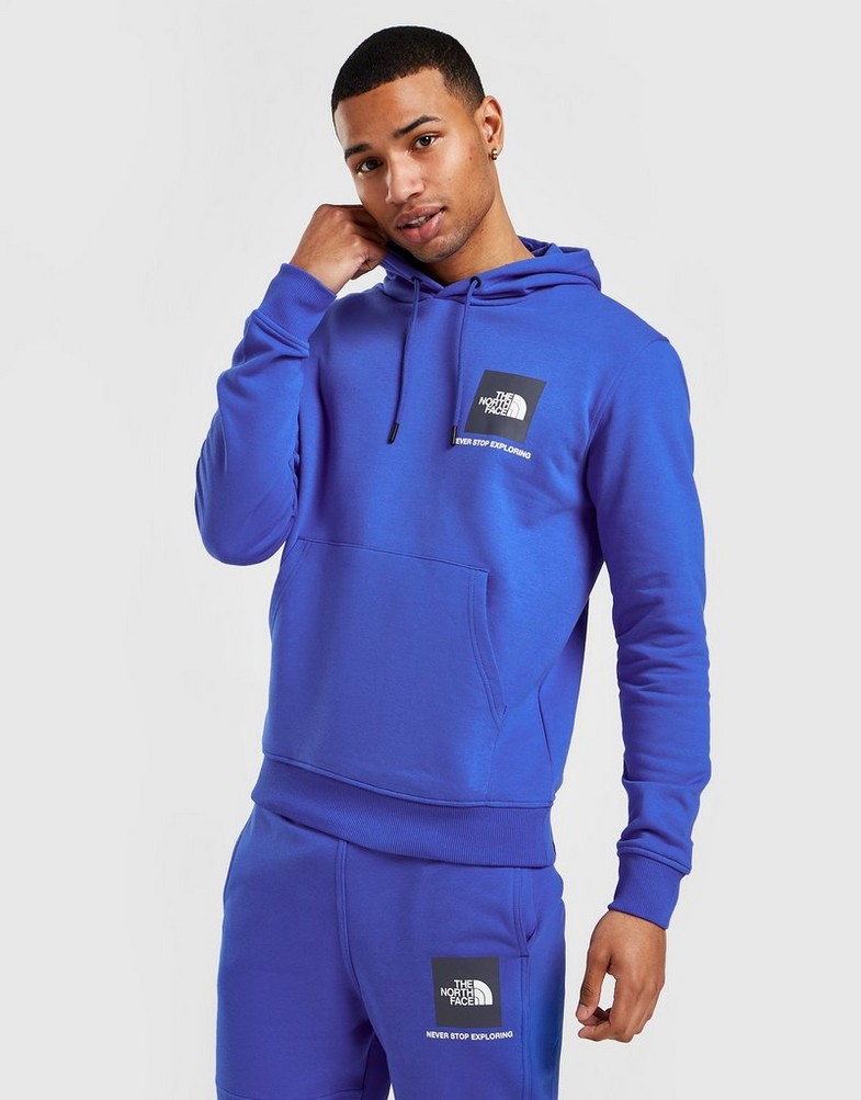 Bluza męska THE NORTH FACE BLUZA Z KAPTUREM FINE BOX HOODIE NF0A7ZGXIKL1 Niebieski