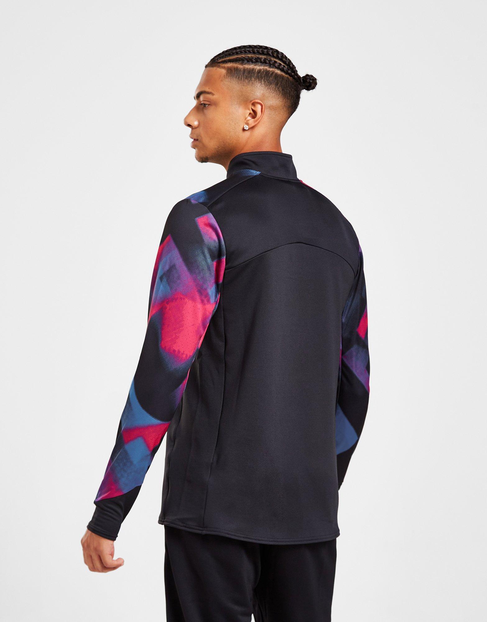 Komplet dresowy męski UMBRO DRES WEST HAM UNITED FC WARM UP 1/4 ZIP TOP 97697UKU7 Czarny