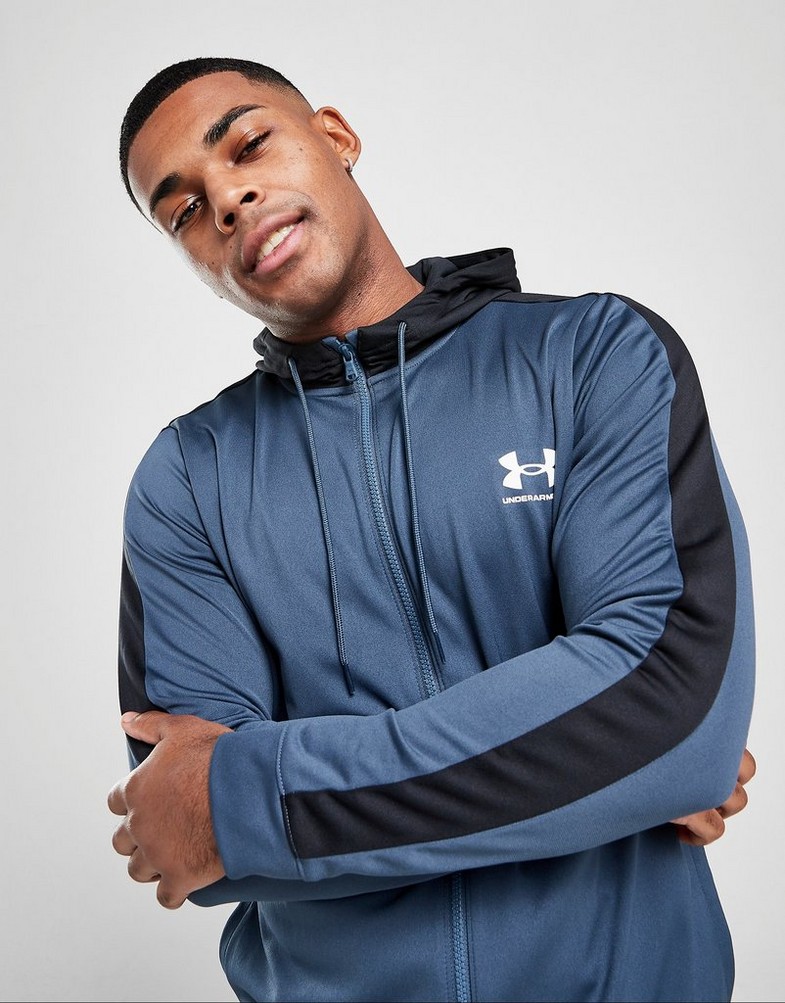 Pánska mikina UNDER ARMOUR POLY HOODIE 1370153467H Modrá