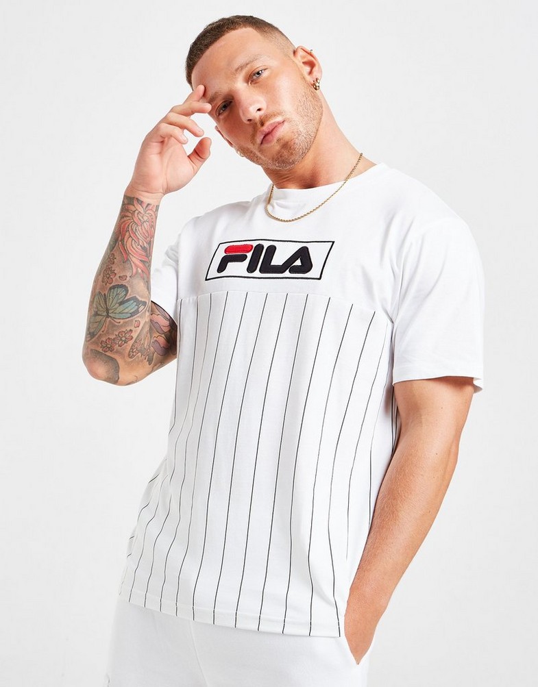 Koszulka, t-shirt męski FILA MILAN T SHIRT SS21JDM013WHT Biały