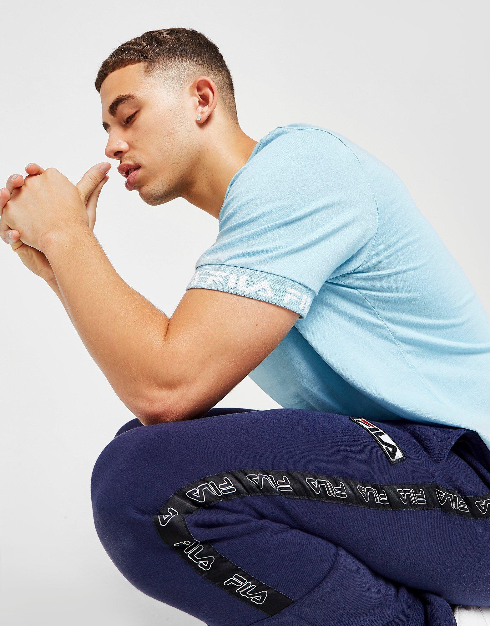 Мъжка тениска FILA ТЕНИСКА SQUADS TAPE ТЕНИСКА SS21JDM006 Син