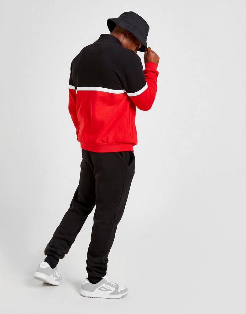 Komplet dresowy męski FILA DRES SANTANA TRACKSUIT SS20JDM050BLK Czerwony