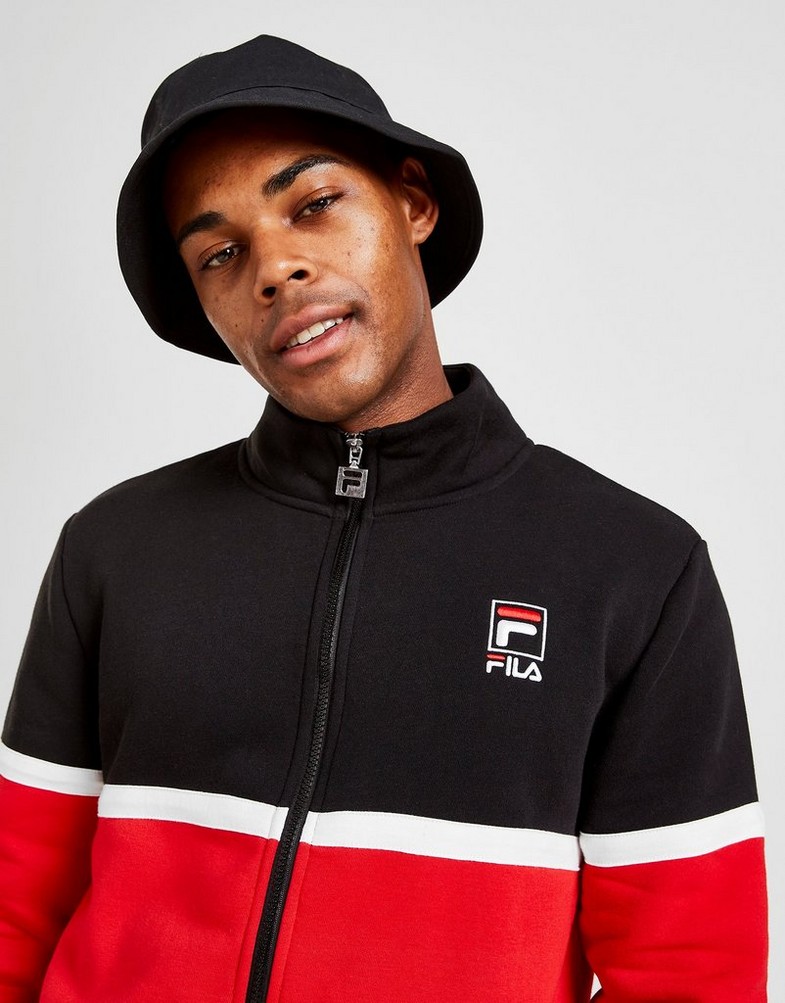 Komplet dresowy męski FILA DRES SANTANA TRACKSUIT SS20JDM050BLK Czerwony