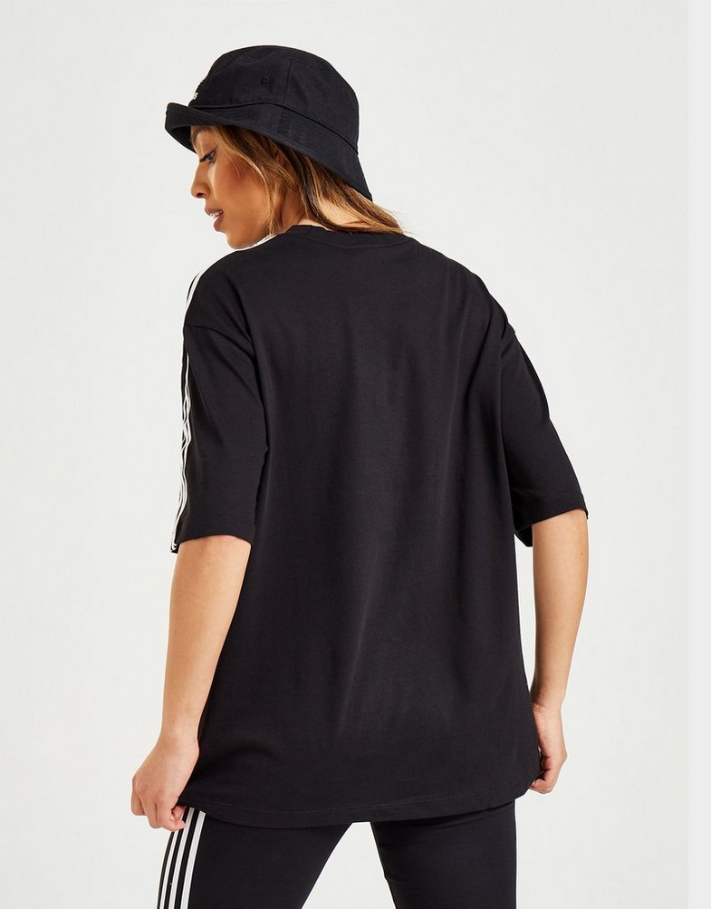 Koszulka, t-shirt damski ADIDAS T-SHIRT OVERSIZED TEE H37795 Czarny