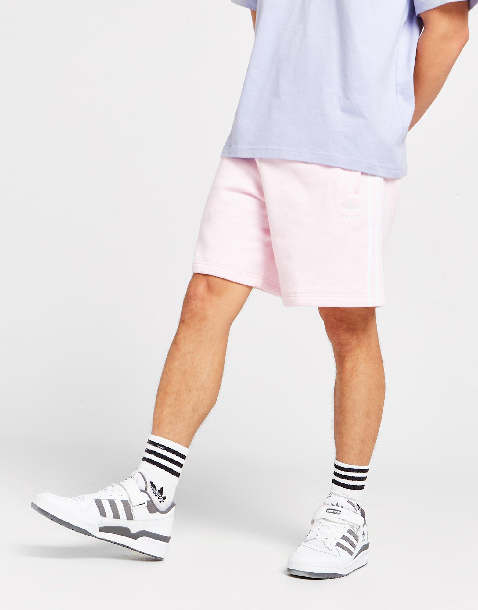 Krótkie spodenki, szorty męskie ADIDAS TREFOIL ESSENTIAL SHORTS  HS4274 Różowy