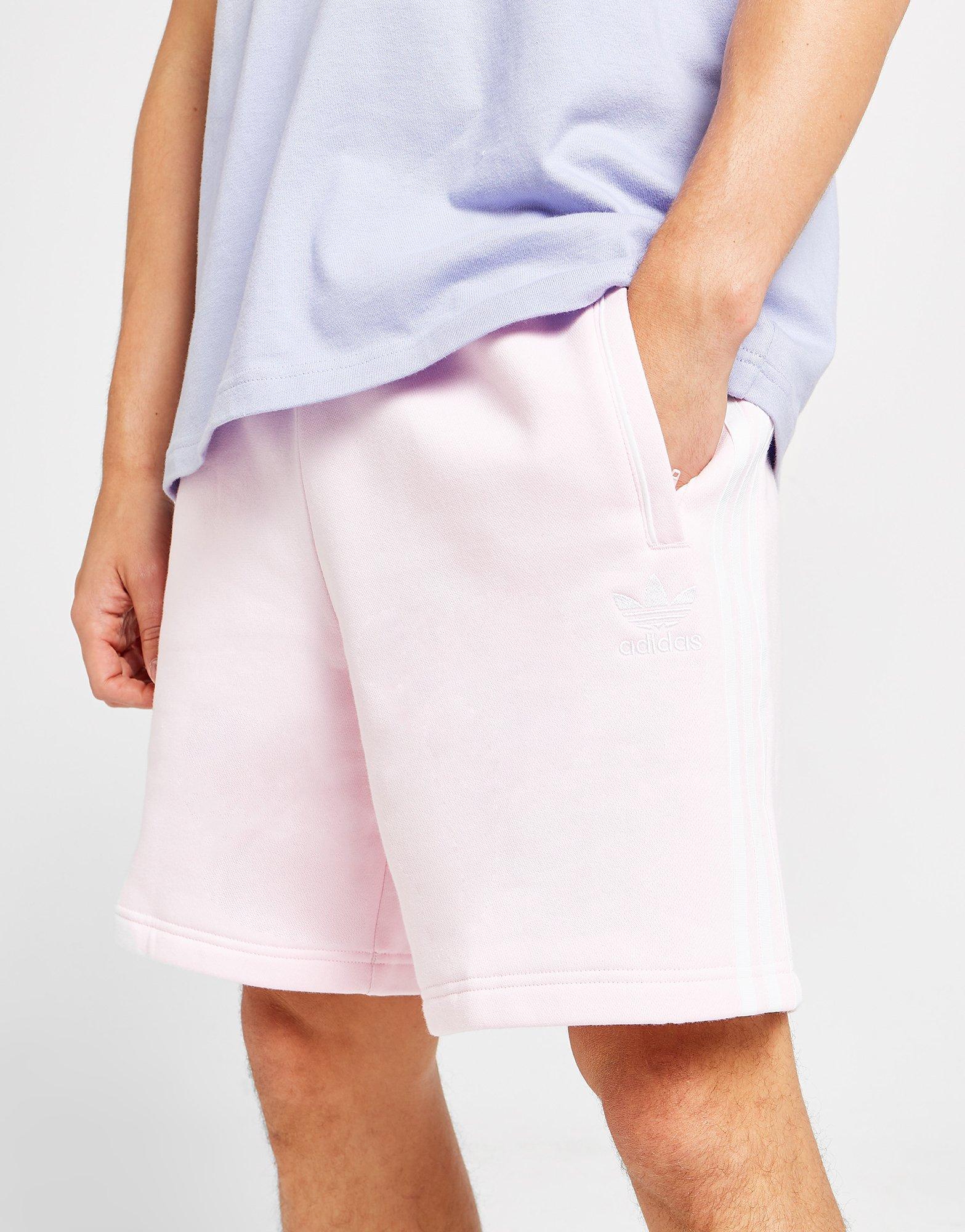 Krótkie spodenki, szorty męskie ADIDAS TREFOIL ESSENTIAL SHORTS  HS4274 Różowy