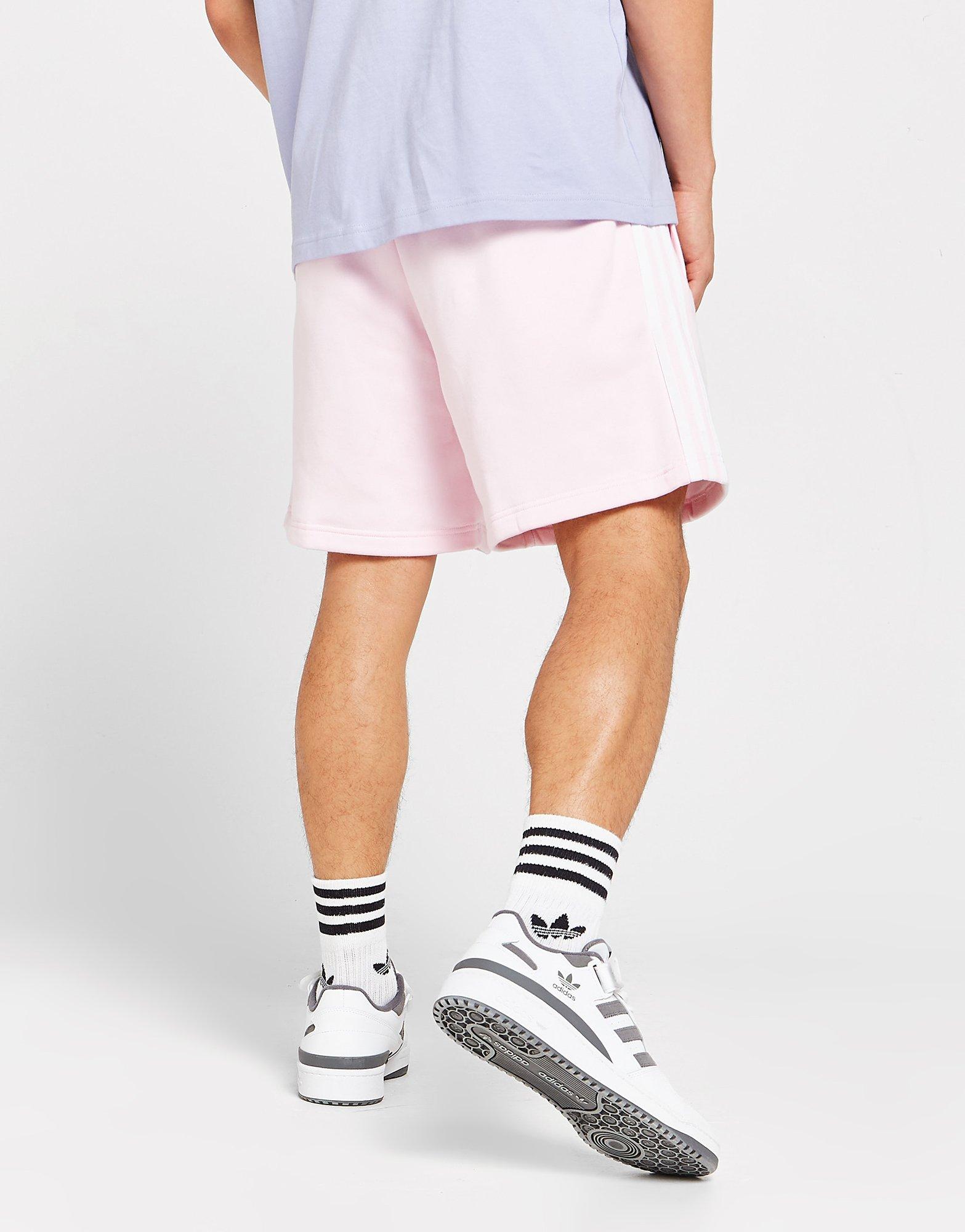 Krótkie spodenki, szorty męskie ADIDAS TREFOIL ESSENTIAL SHORTS  HS4274 Różowy